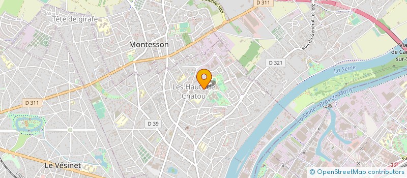 localisation de l'entreprise C.T.M.  CHATOU