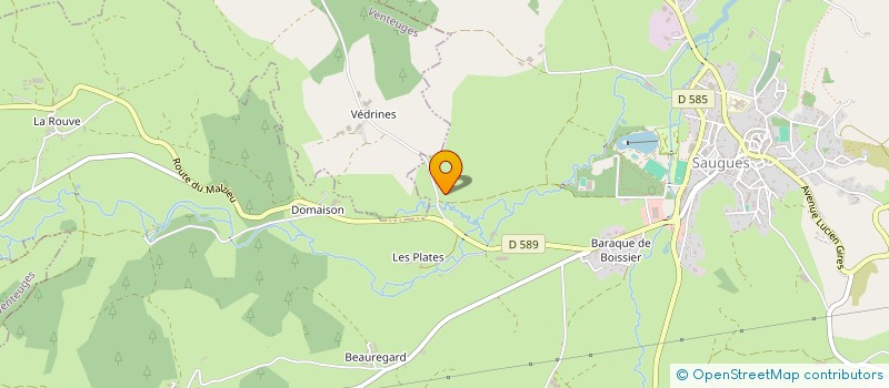 localisation de l'entreprise C.T.M  SAUGUES