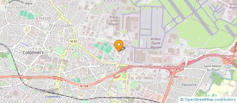 localisation de l'entreprise C.T.N. COMPAGNIE TOULOUSAINE DE NETTOYAGE à COLOMIERS