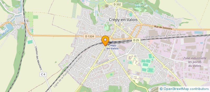 localisation de l'entreprise C.T.N.D. à CREPY-EN-VALOIS