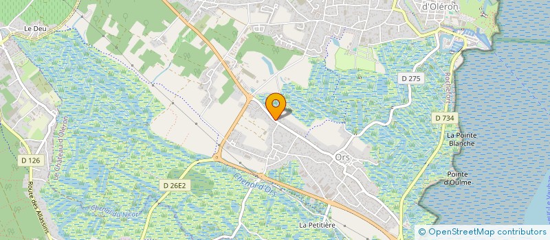 localisation de l'entreprise C.T.OLERON SECURITE  LE CHATEAU D'OLERON