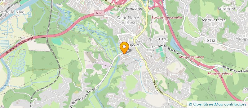 localisation de l'entreprise C.T.P.  VILLEFRANQUE