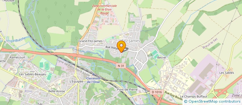 localisation de l'entreprise C.T.P.S à BREUIL-LE-VERT