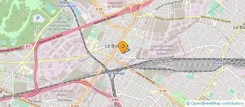 localisation de l'entreprise C.T.R.B. à LE BOURGET