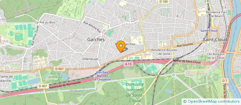 localisation de l'entreprise C T S à GARCHES