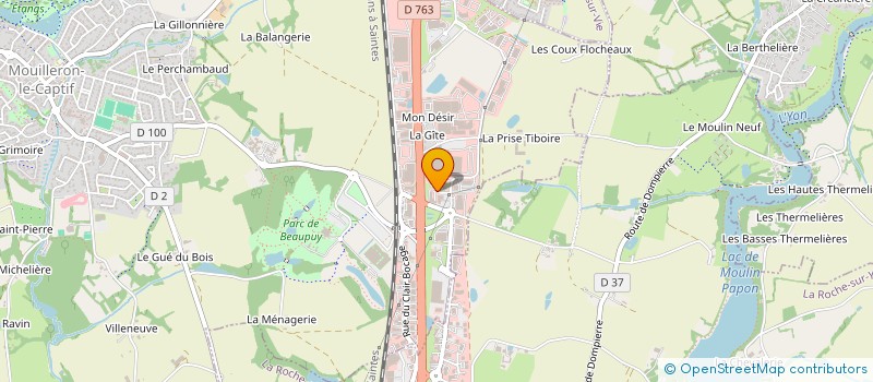 localisation de l'entreprise C T V  MOUILLERON-LE-CAPTIF