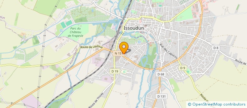 localisation de l'entreprise C.T.V-CONTROLE TECHNIQUE VATANAIS à ISSOUDUN