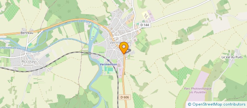 localisation de l'entreprise C.T.V CONTROLE TECHNIQUE VERMENTON  VERMENTON