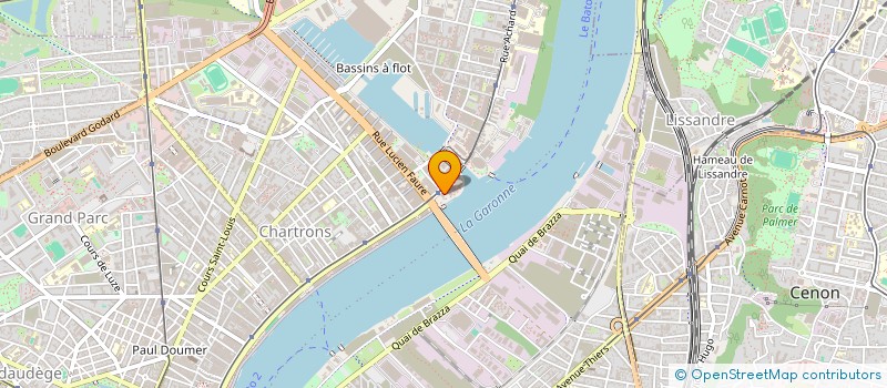 localisation de l'entreprise C-TECHNOLOGY  BORDEAUX