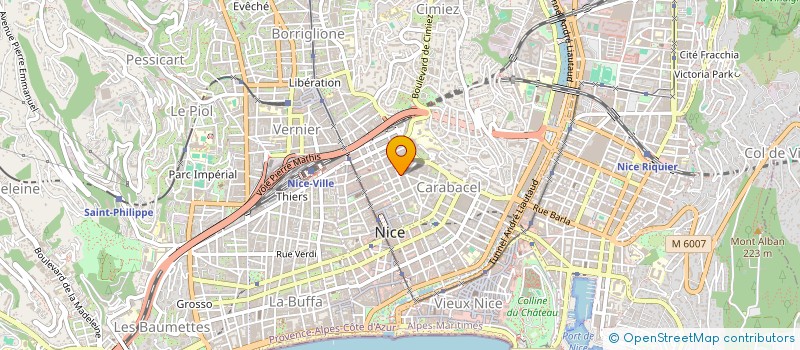 localisation de l'entreprise C TENDANCE à NICE