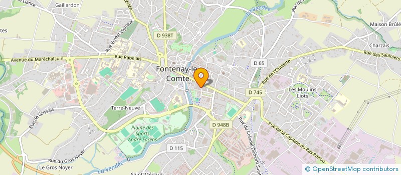 localisation de l'entreprise C'TENDANCE  FONTENAY-LE-COMTE