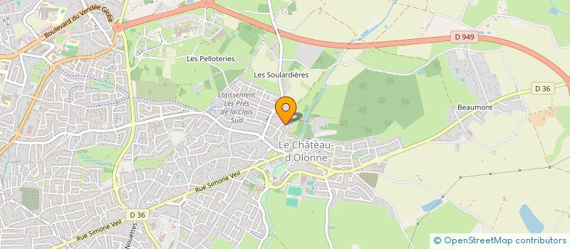 localisation de l'entreprise C&TO CHEMISAGE ET TERRASSEMENT DE L'OUEST à LES SABLES-D'OLONNE