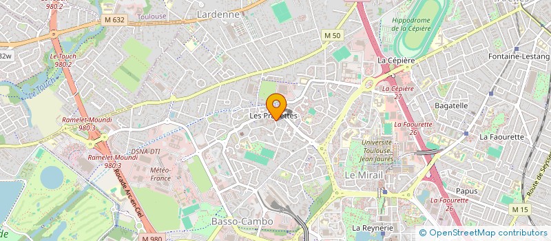localisation de l'entreprise C TOP (CULTURE TOULOUSE OUEST PARTAGE) à TOULOUSE