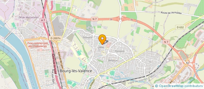 localisation de l'entreprise C'TOP IMMO  BOURG-LES-VALENCE