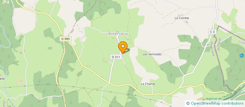 localisation de l'entreprise C'TOUNET AUBRAC à ANTERRIEUX
