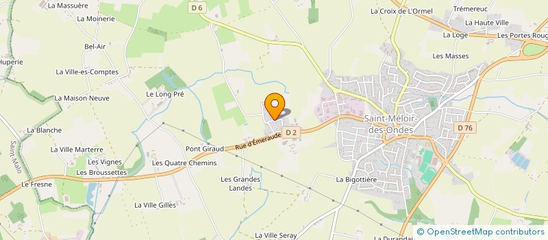 localisation de l'entreprise C. TOUT COM  SAINT-MELOIR-DES-ONDES