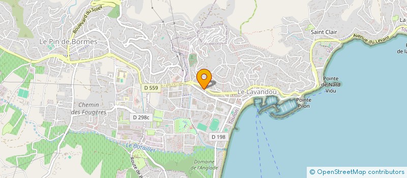 localisation de l'entreprise C TOUT COM à LE LAVANDOU