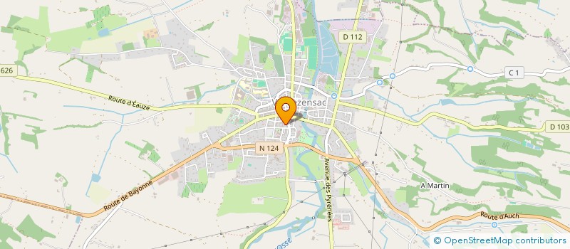 localisation de l'entreprise C.TYRAN à VIC-FEZENSAC
