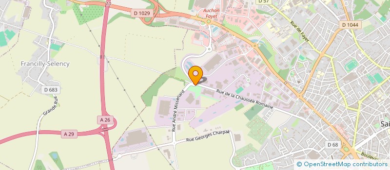 localisation de l'entreprise C.U 23 à SAINT-QUENTIN