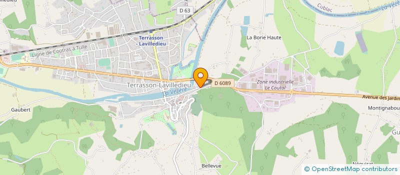 localisation de l'entreprise C U B à TERRASSON-LAVILLEDIEU