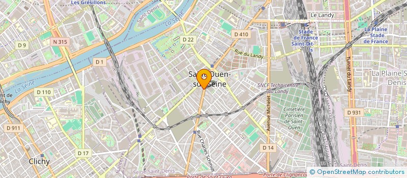 localisation de l'entreprise C.U.I à SAINT-OUEN-SUR-SEINE