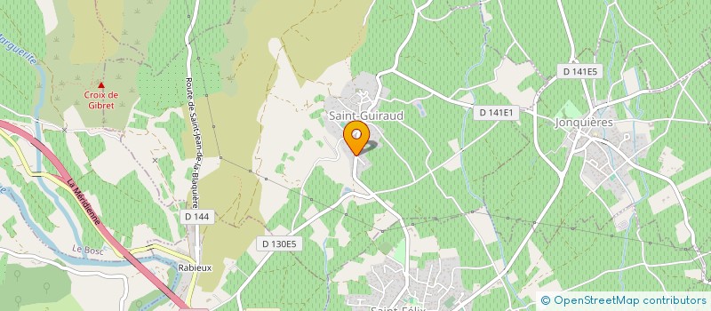 localisation de l'entreprise C.U.J.I.M.I.  SAINT-GUIRAUD