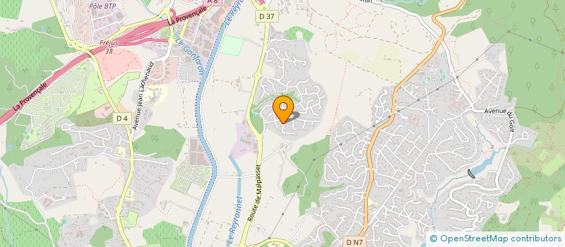 localisation de l'entreprise C.U.N.I à FREJUS