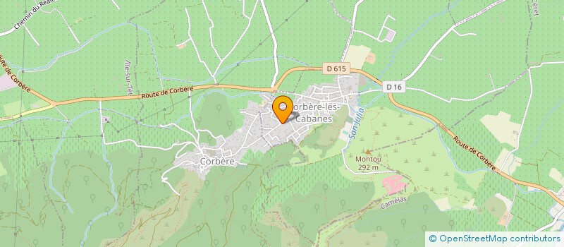 localisation de l'entreprise C.U.P.A BOIS S.N. à CORBERE-LES-CABANES