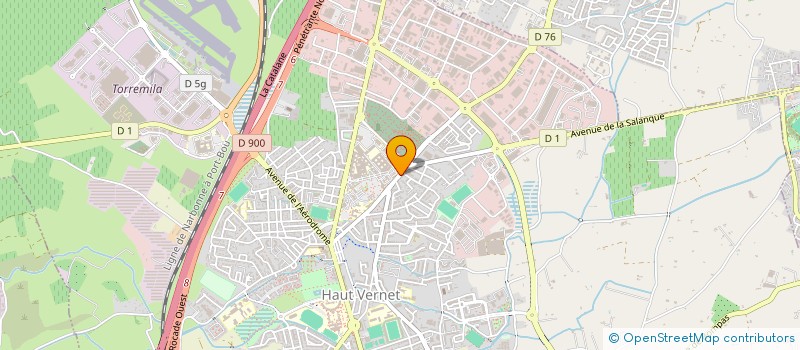 localisation de l'entreprise C.U.R (CONSTRUCTION URBAINE DU ROUSSILLON)  PERPIGNAN