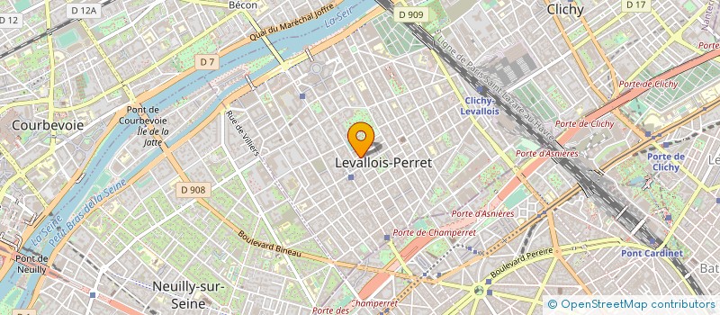 localisation de l'entreprise C UN REGARD à LEVALLOIS-PERRET