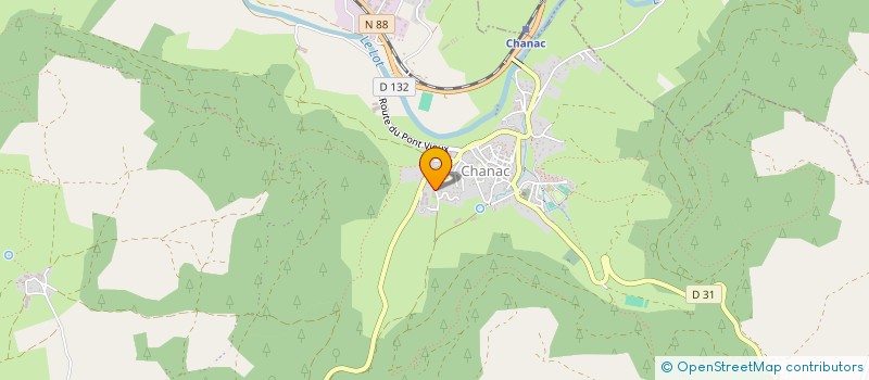 localisation de l'entreprise C URS DE GAZ'ELLES à CHANAC