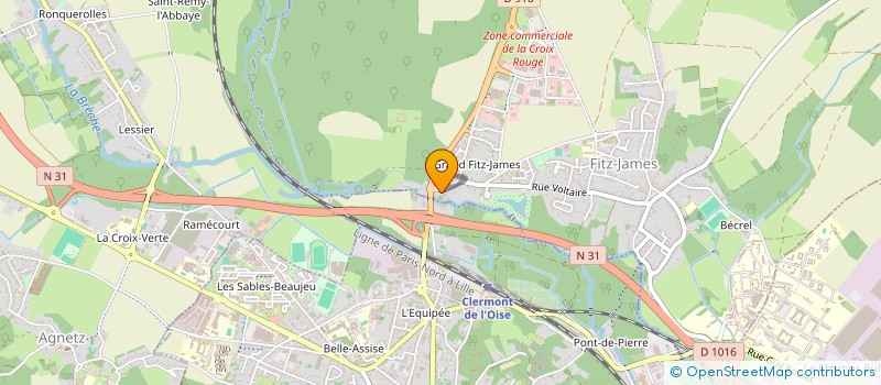 localisation de l'entreprise C V 2 J  FITZ-JAMES