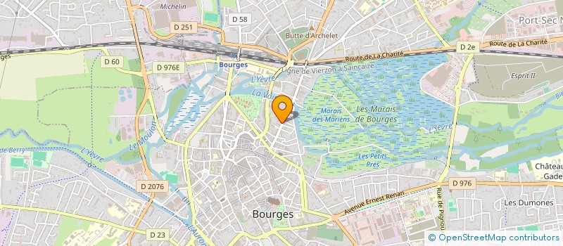 localisation de l'entreprise C V 3  BOURGES