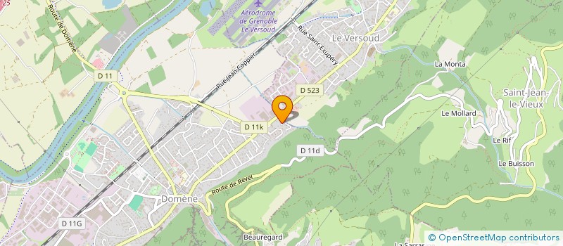 localisation de l'entreprise C&V  DOMENE