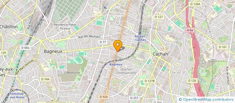 localisation de l'entreprise C.V.A.G  CACHAN