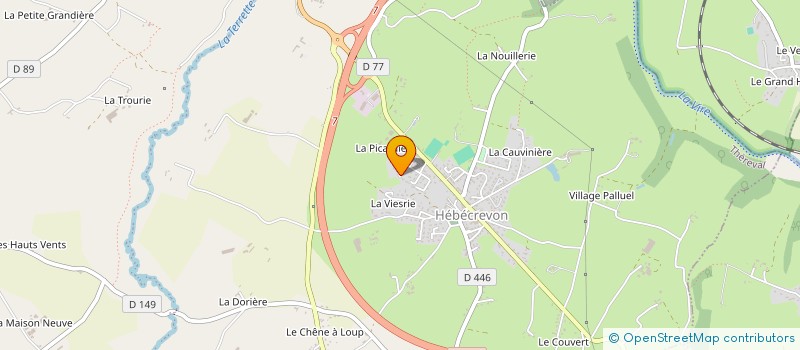 localisation de l'entreprise C.V.A.V.B.  THEREVAL