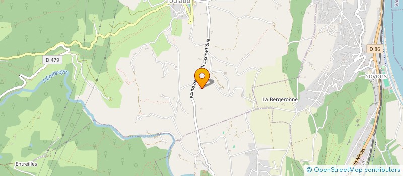 localisation de l'entreprise C.V.C.P.  TOULAUD