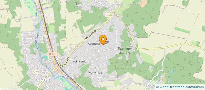 localisation de l'entreprise C.V.F  MAULE