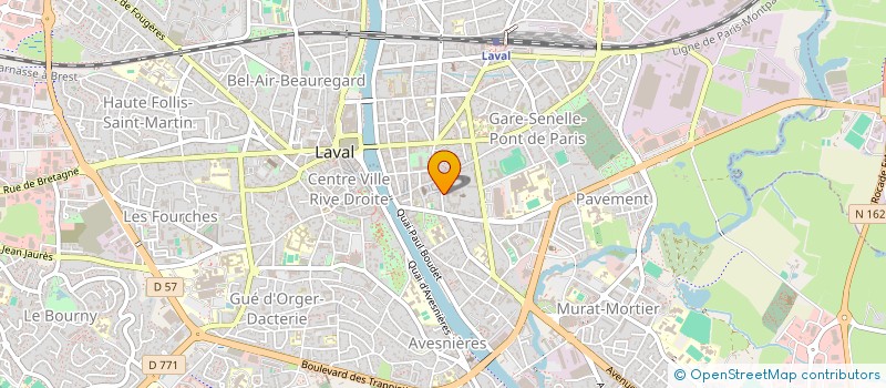 localisation de l'entreprise C.V.F. CLIMATISATION-VENTILATION-FROID à LAVAL