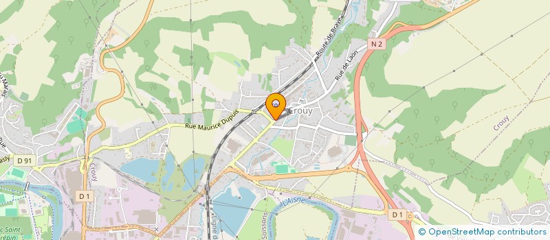 localisation de l'entreprise C.V. HABITATIONS à CROUY
