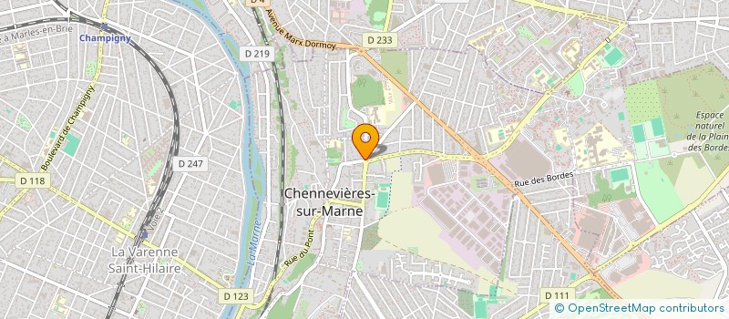 localisation de l'entreprise C.V.I. à CHENNEVIERES-SUR-MARNE