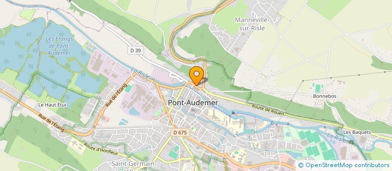 localisation de l'entreprise C.V. IMMO à PONT-AUDEMER