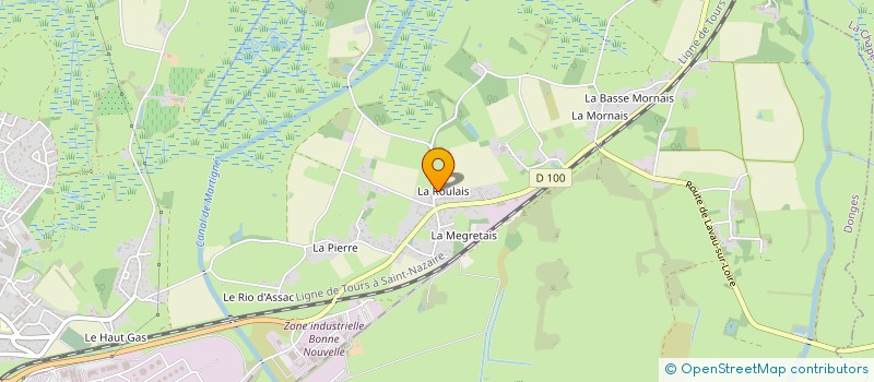 localisation de l'entreprise C.V.J.  DONGES