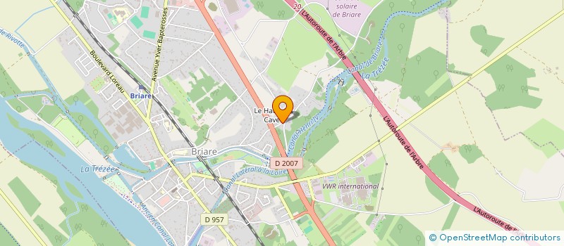localisation de l'entreprise C.V.L PAYSAGES  BRIARE