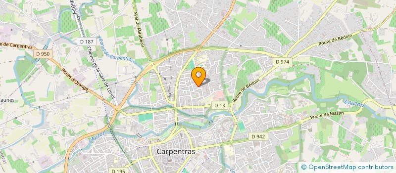 localisation de l'entreprise C.V.L. SACADO à CARPENTRAS