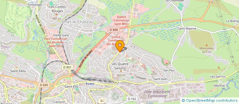 localisation de l'entreprise C.V. NORD à ONET-LE-CHATEAU