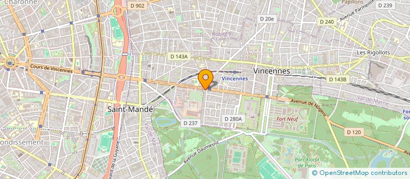localisation de l'entreprise C V O à VINCENNES