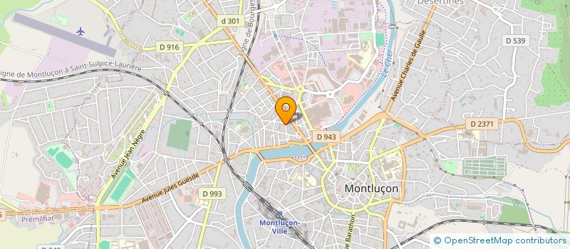localisation de l'entreprise C.V.R à MONTLUCON