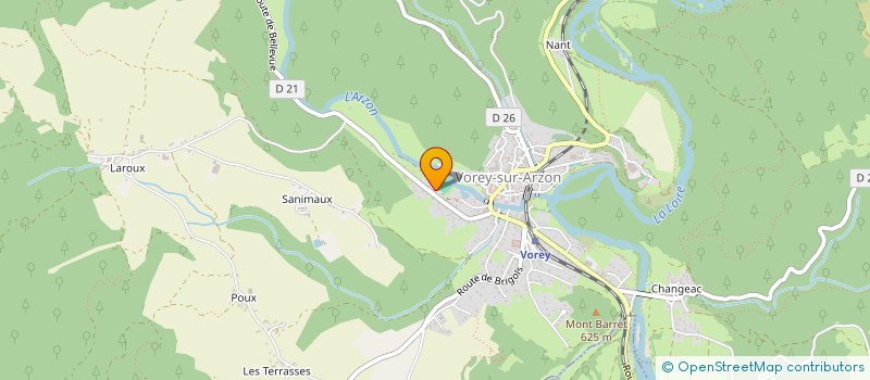 localisation de l'entreprise C.V.S.  VOREY