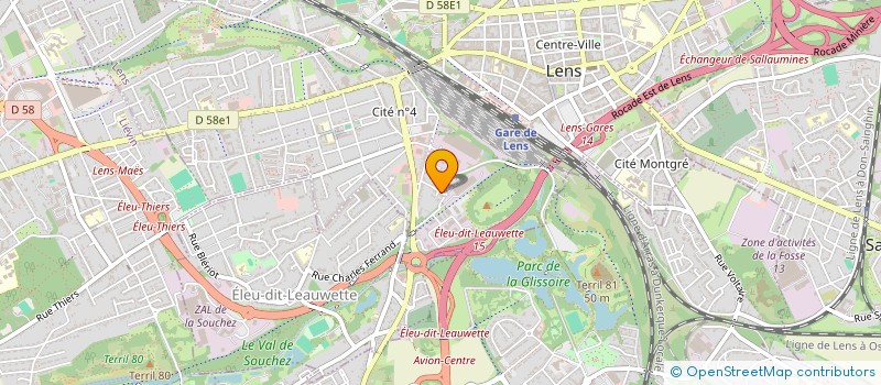 localisation de l'entreprise C.V.S  LENS